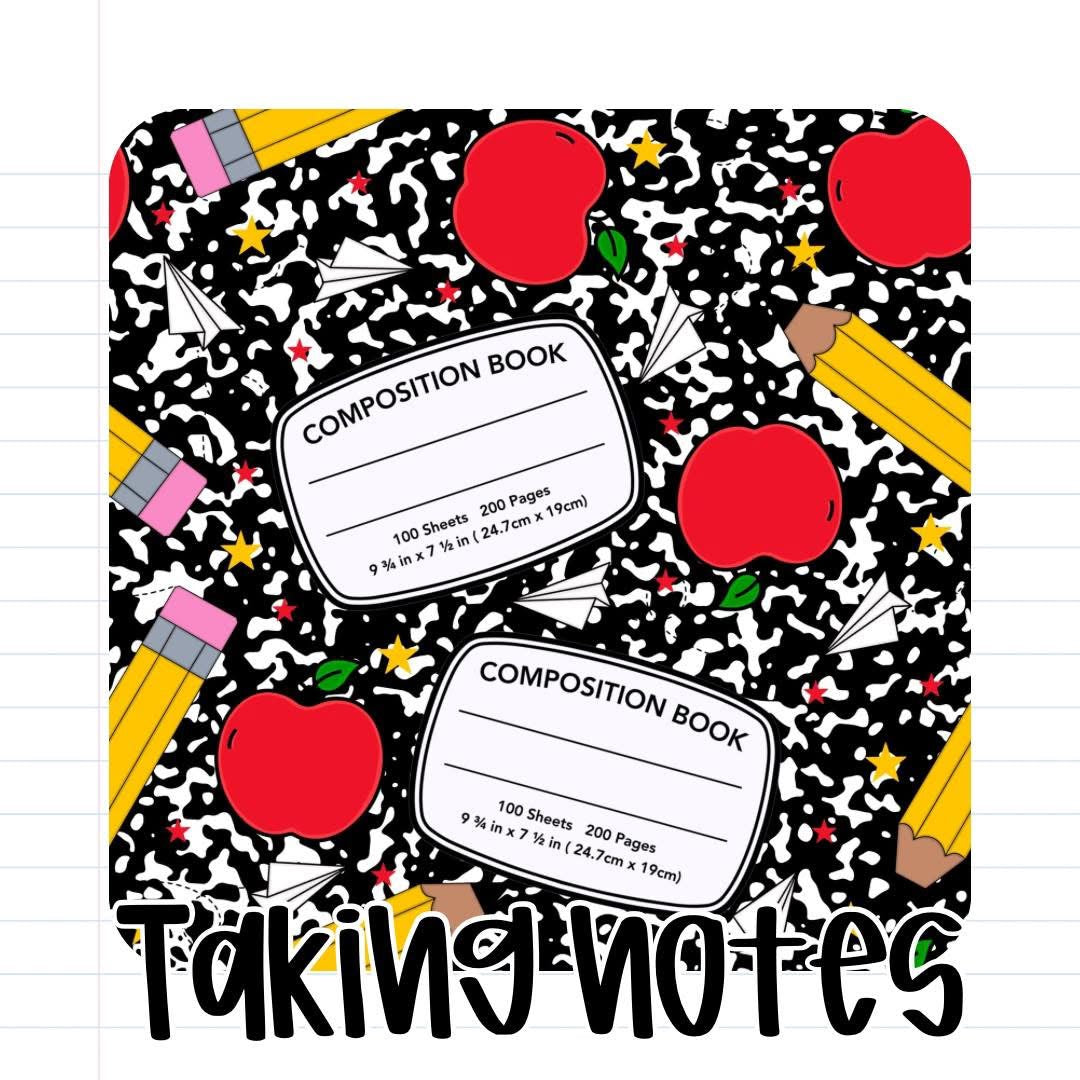 TAKING NOTES - KIDS - SHIPS JULY