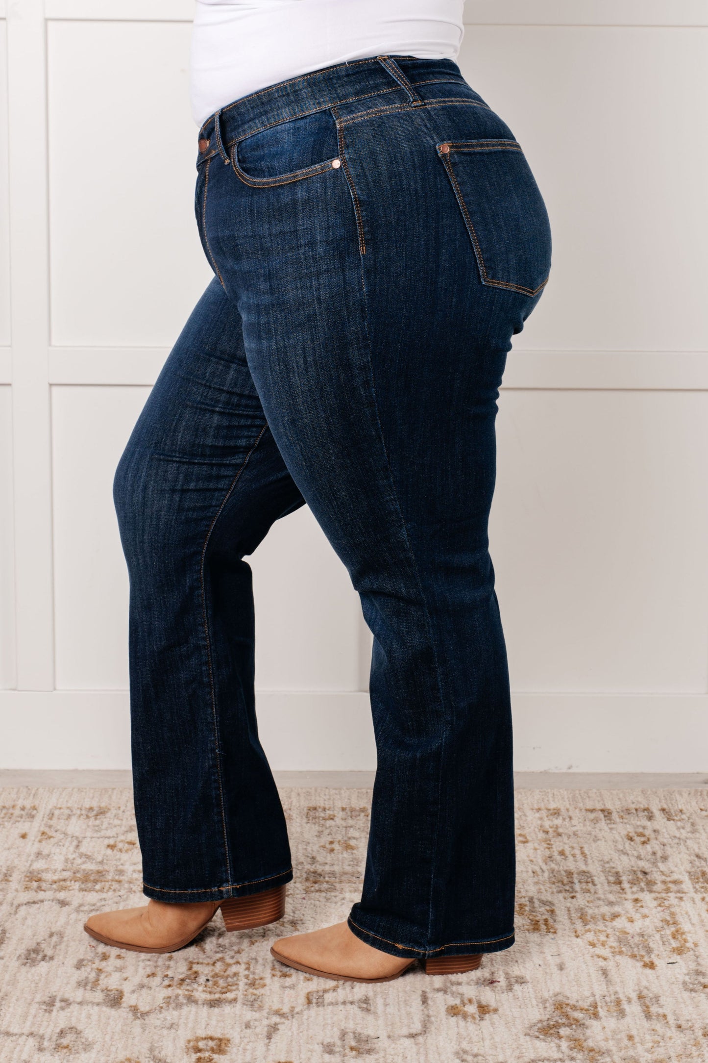Just Blue Alaina High Rise Classic Straight Jeans