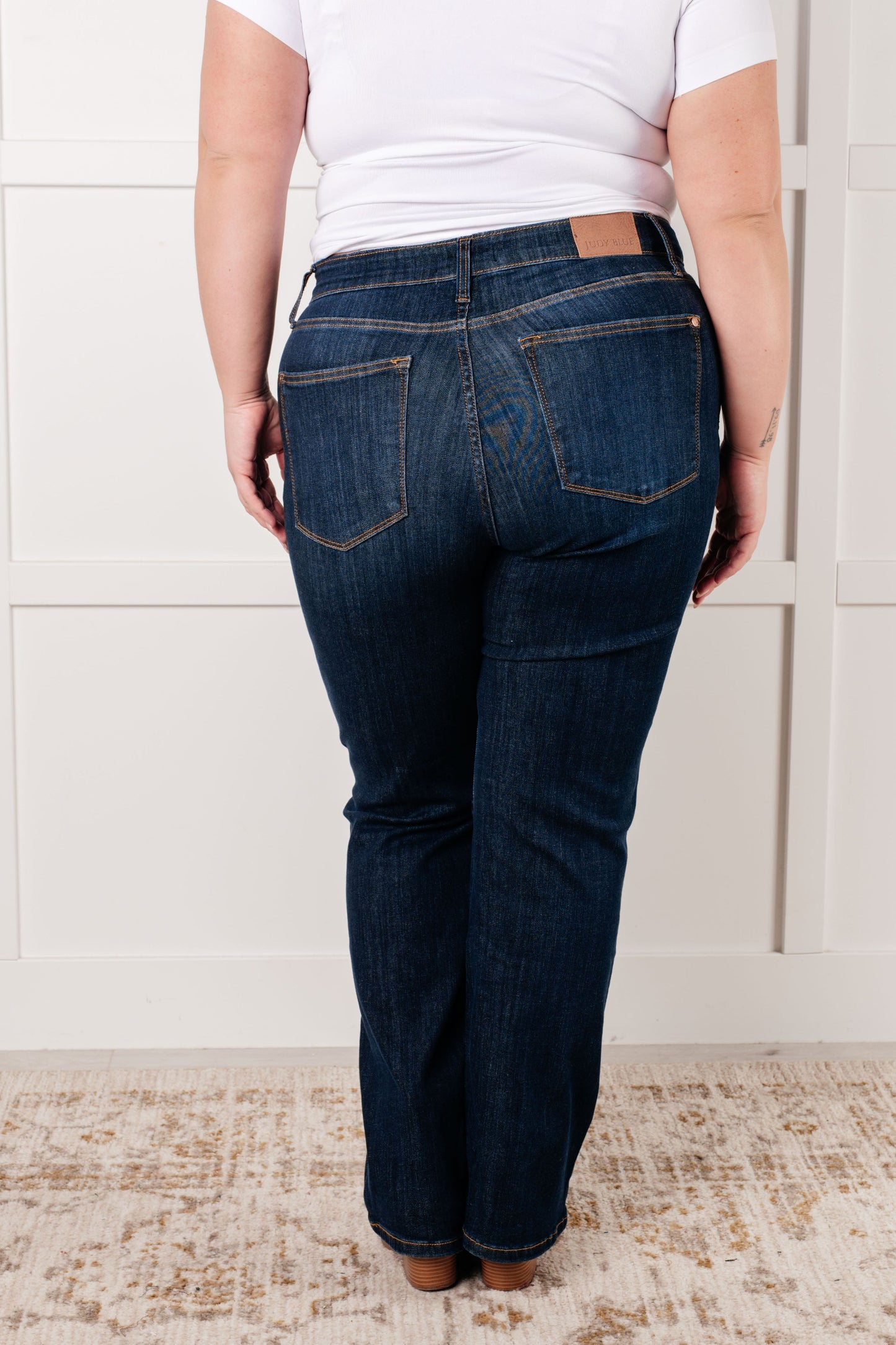 Just Blue Alaina High Rise Classic Straight Jeans