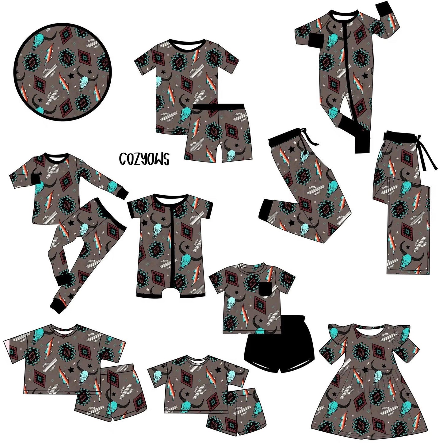 AZTEC BOLTS - KIDS STYLES - SHIPS JUNE