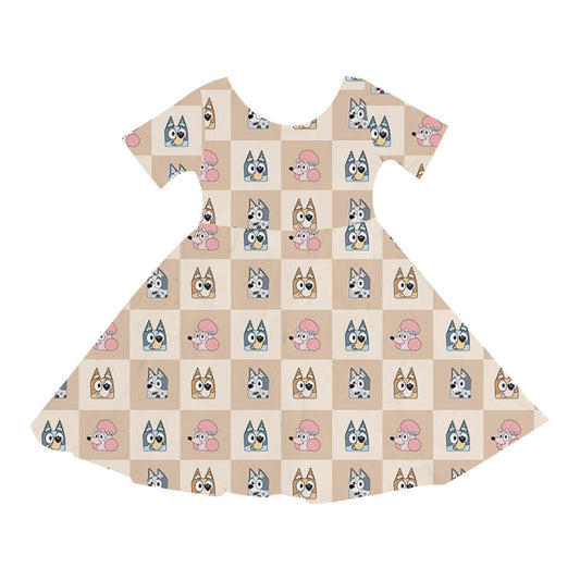 Everyday Friends Round Four | Checkered Dogs - Twirl Dress [PREORDER - ships FEBRUARY]