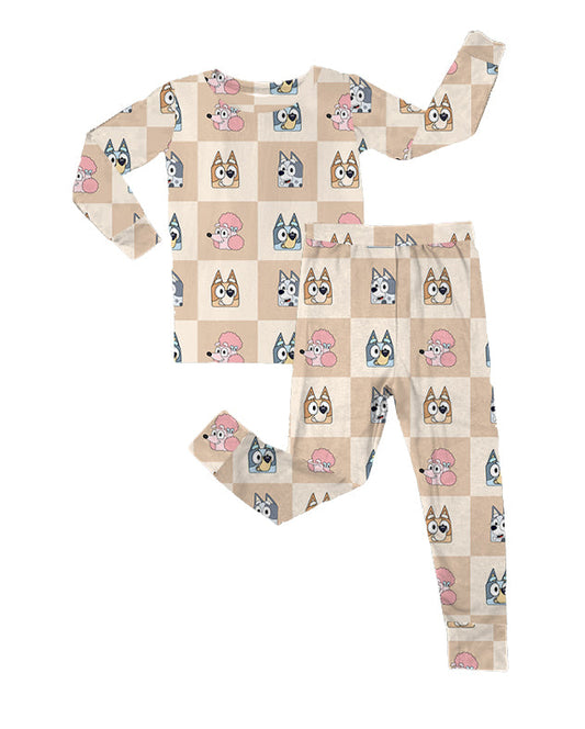 Everyday Friends Round Four | Checkered Dogs - Jammies Set [PREORDER - ships FEBRUARY]