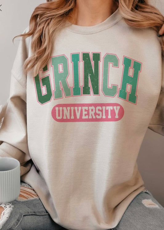 GRINCH UNIVERSITY Graphic Sweatshirt