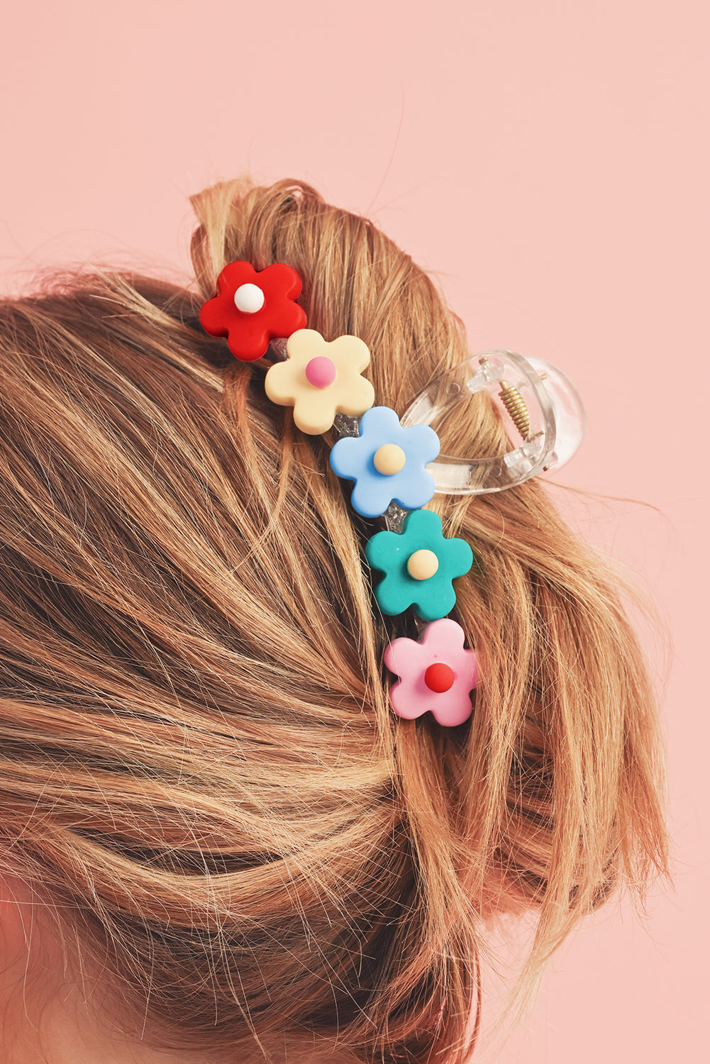 Multicolour Flowers Cute Hair Claw Clip