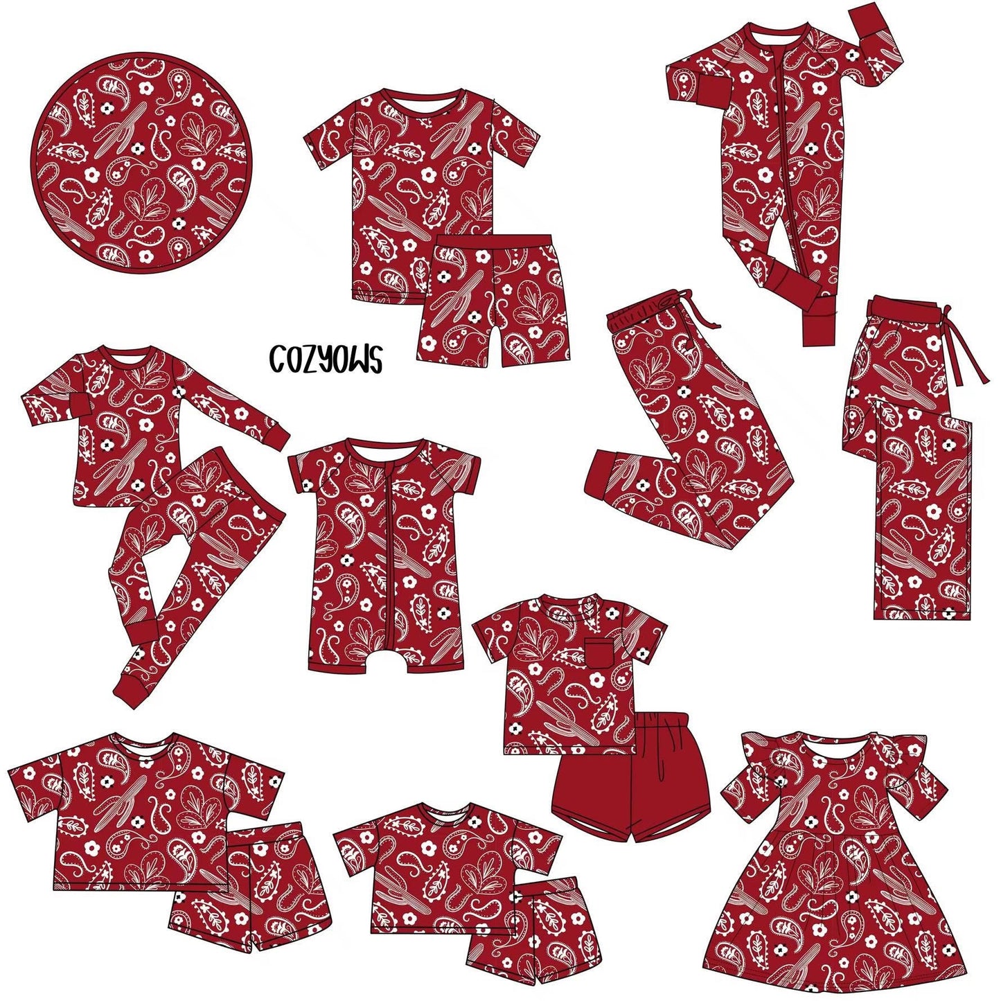 PAISLEY - ADULT STYLES - SHIPS JUNE