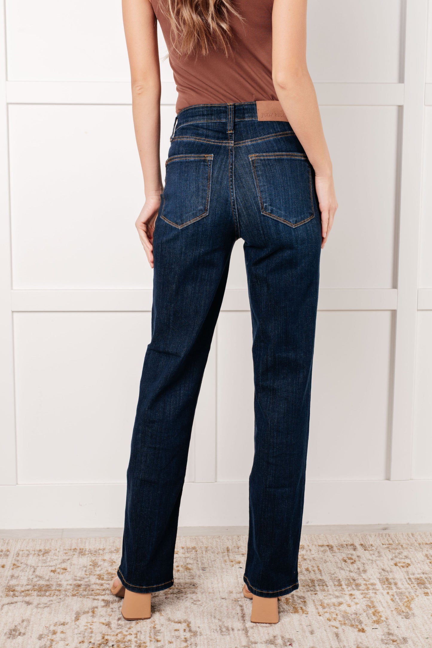 Just Blue Alaina High Rise Classic Straight Jeans