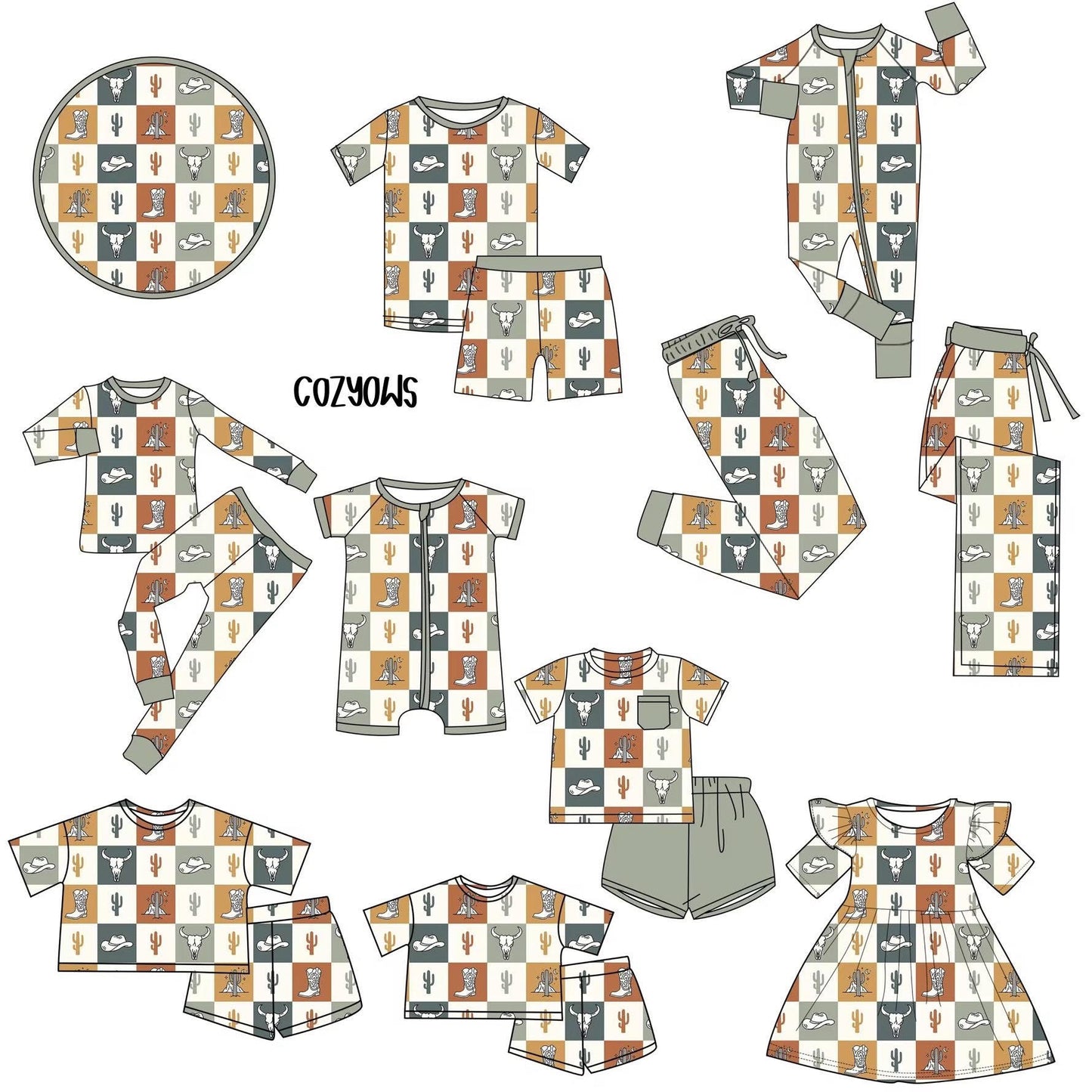 CHECKERED OUT - KIDS STYLES - SHIPS JUNE