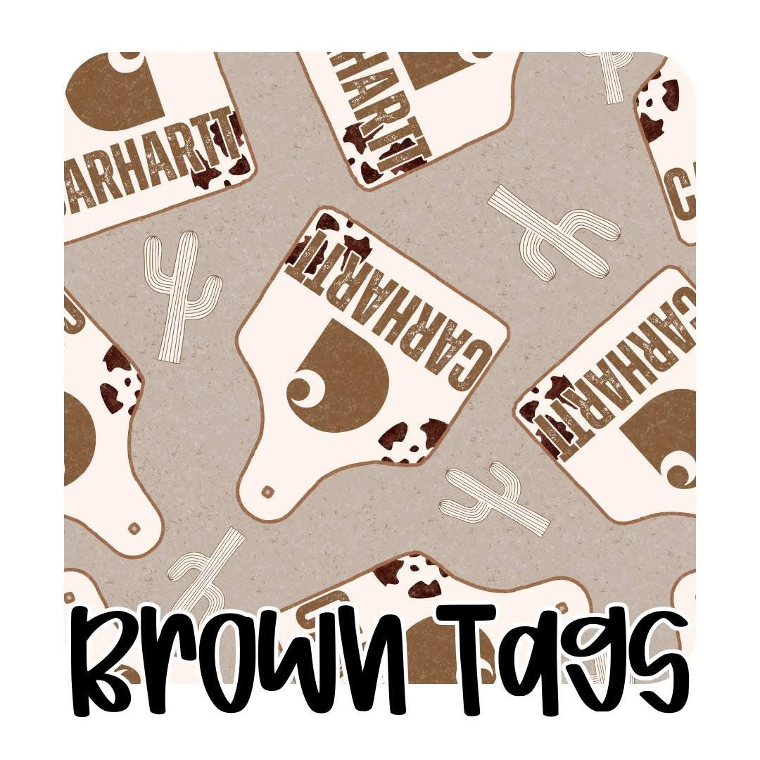 BROWN TAGS - KIDS STYLES - SHIPS JUNE