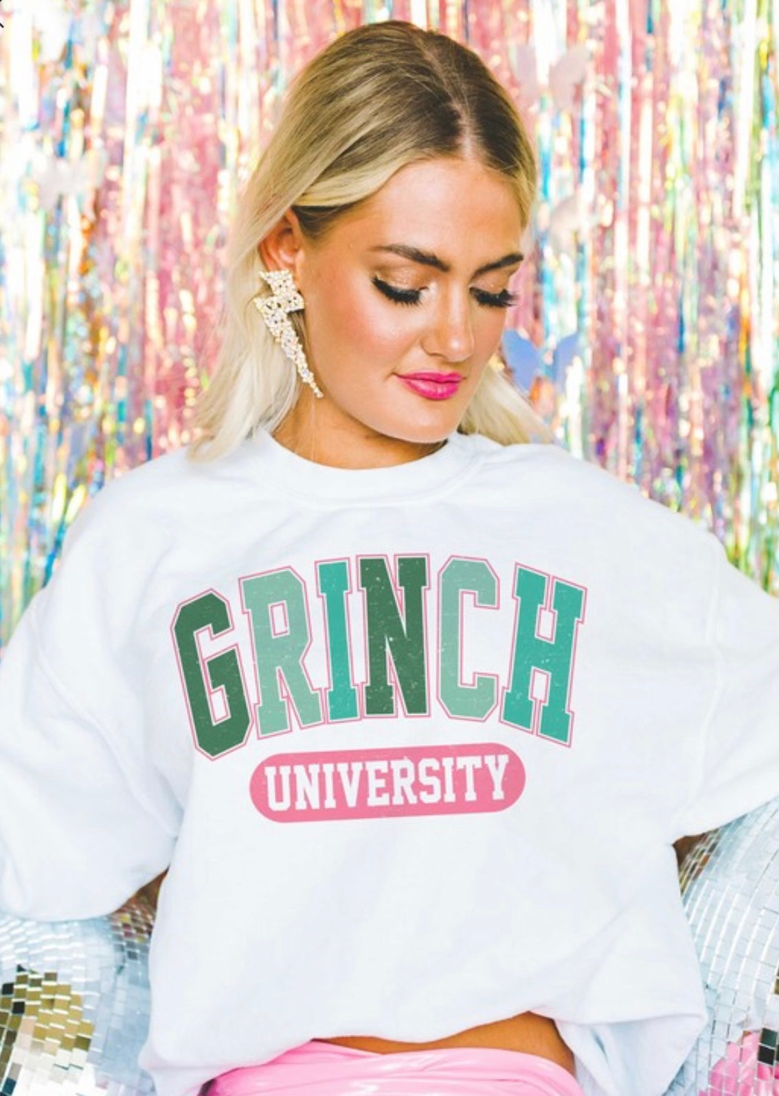 GRINCH UNIVERSITY Graphic Sweatshirt