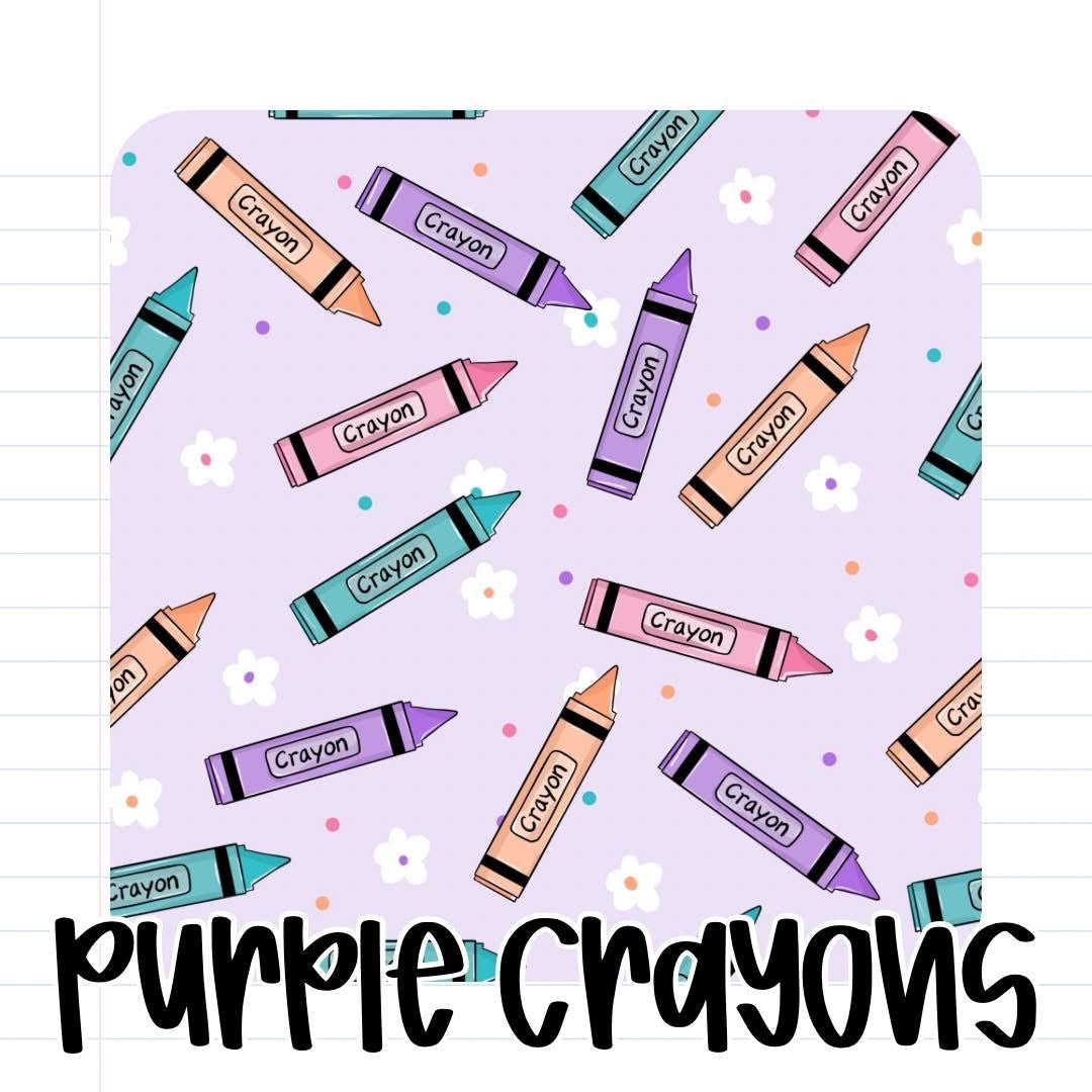 PURPLE CRAYONS - KIDS - SHIPS JULY