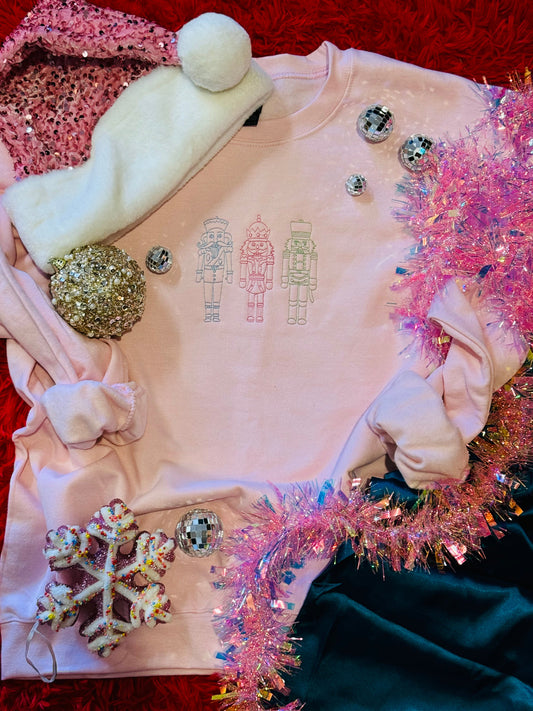 Nutcracker Embroidered Sweatshirt