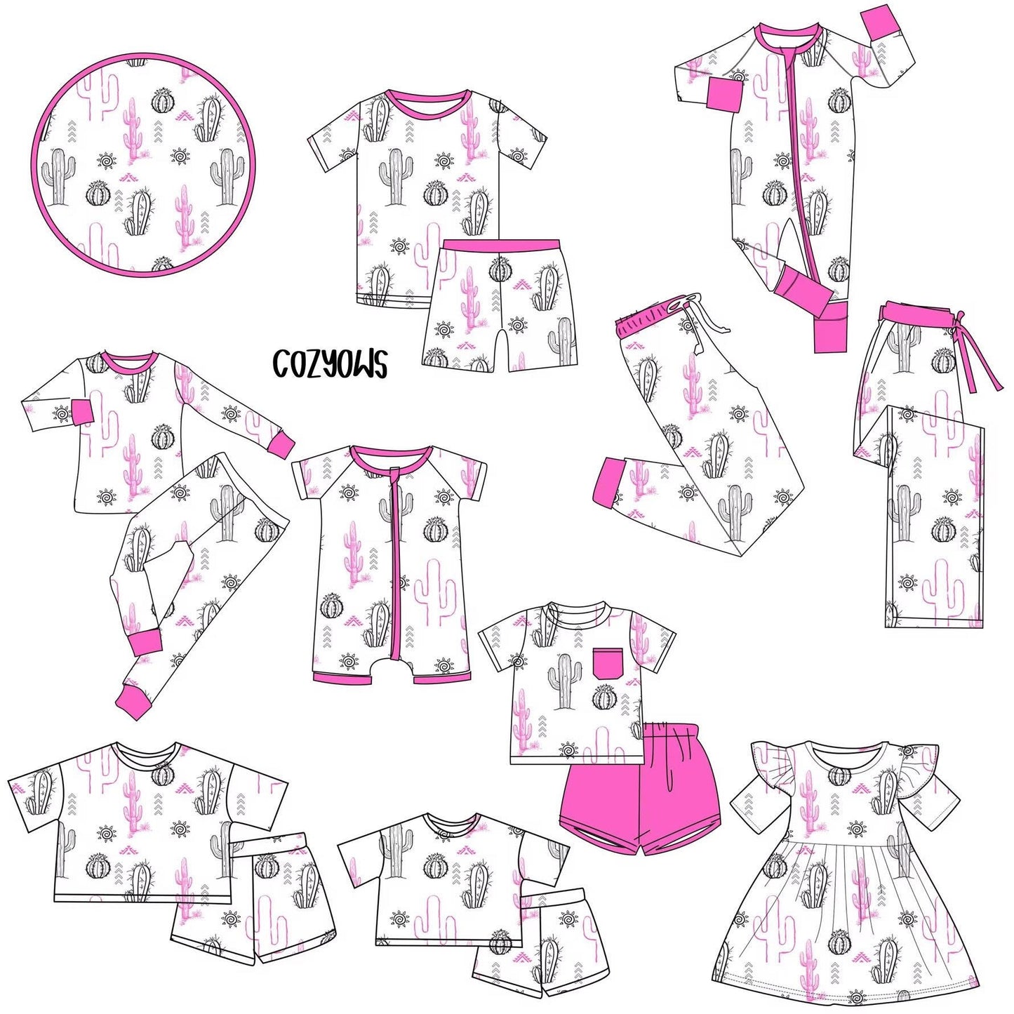 PINK CACTUS - ADULT STYLES - SHIPS JUNE
