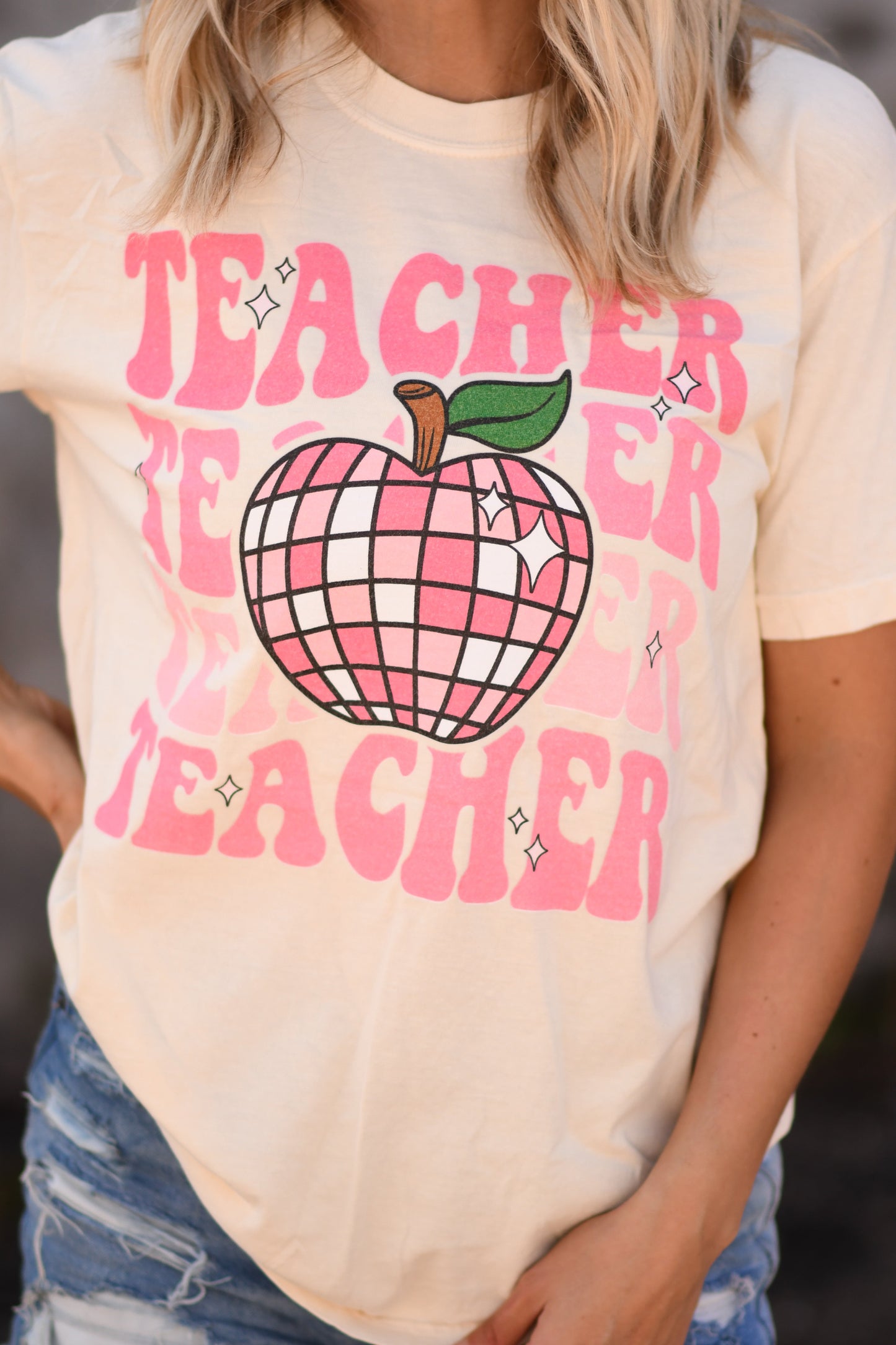 Teacher Disco Ball Tee